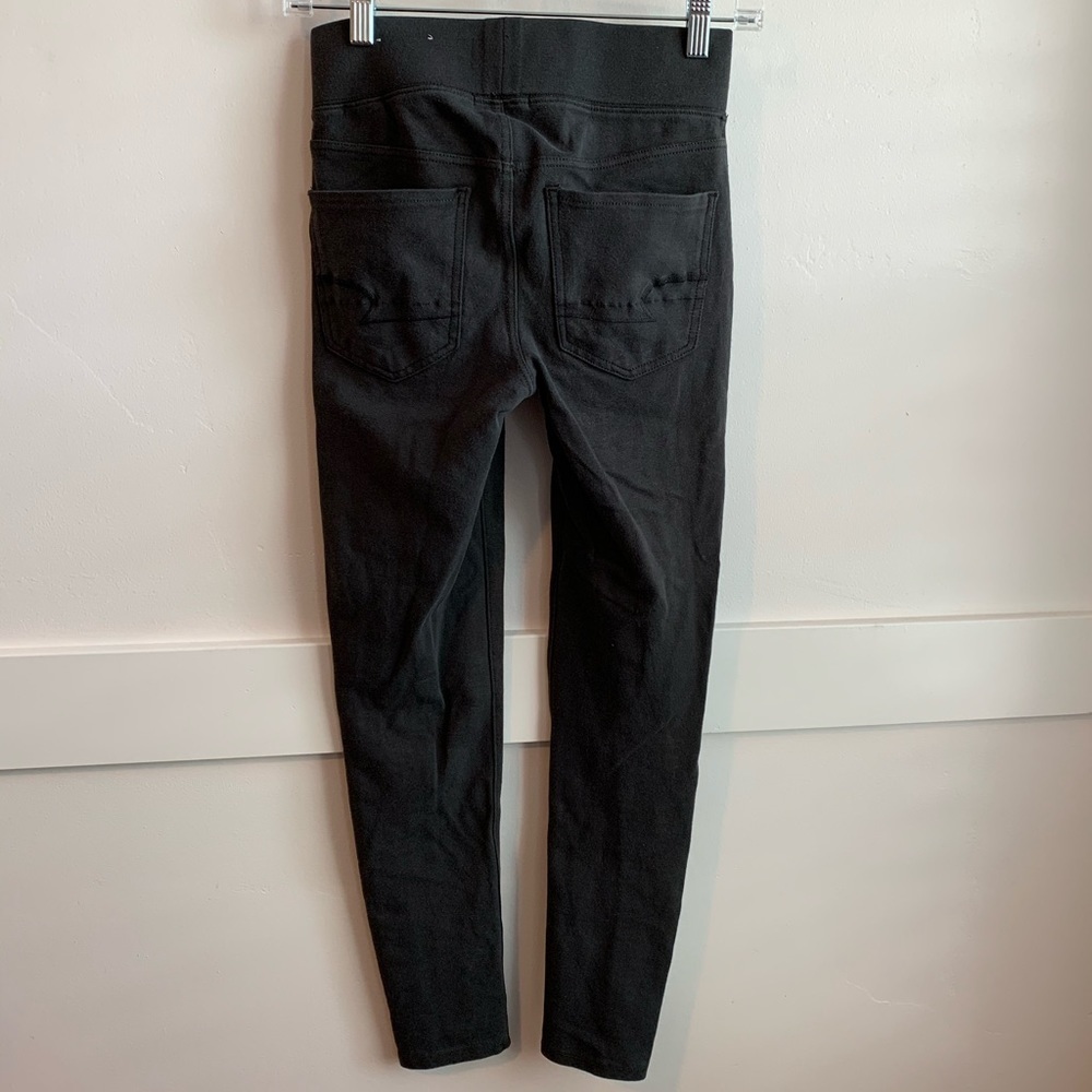 American Eagle Black Light Wash Moto Leggings - Picture 2 of 5